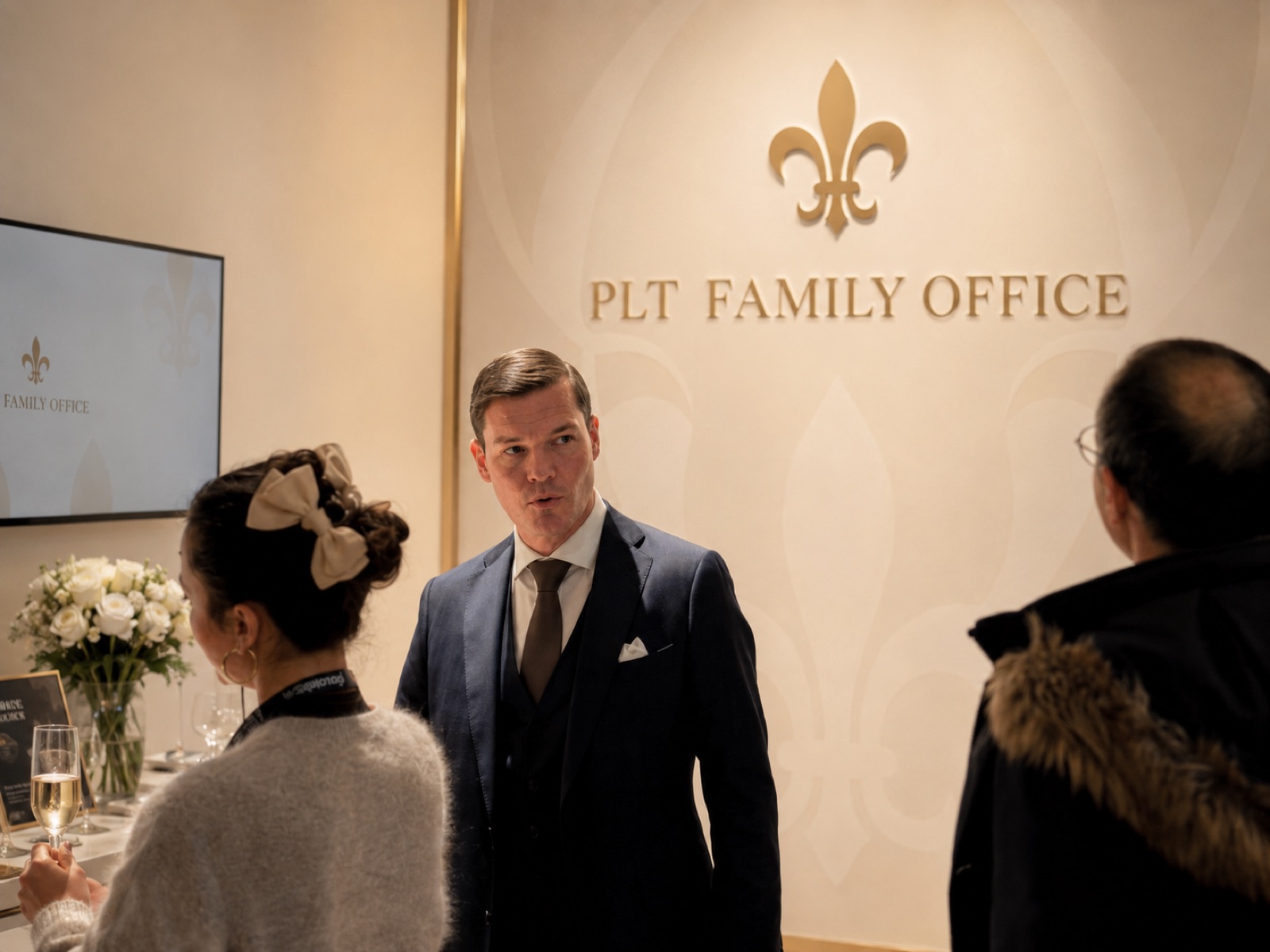 Rémi De Truchis De Varennes sur le stand PLT Family Office